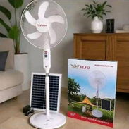 Ventilador Recargable Elfo con Batería de (15000mh )  Hasta 14 hr de durabilidad con panel solar y control manual *aquí - Img 57686463