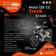 🛵 MT 125 CC 🛵 MOTOR TRECK MT 125 CC. FACTURAS, GARANTÍA Y LISTAS PARA INSCRIBIR. TLF 54833699 - Img 54174012