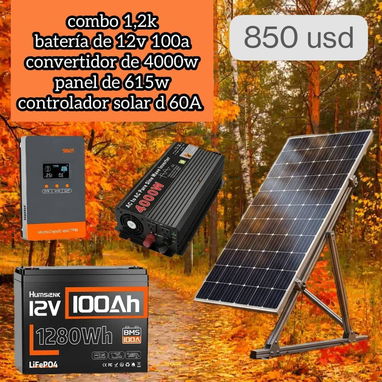 Combos de paneles, ecoflow, cable y baterías - 6/10