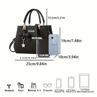 Cartera tipo bolso con billetera de regalo - Img 106172008