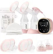 Extractor de leche materna regalo de paquete con discos de algodón para lactancia y 10 bolsas estériles para leche mater - Img 49006467