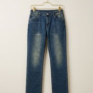 Jeans Rectos de Mujer / Pantalón de Mezclilla Clásico - Img 56245611