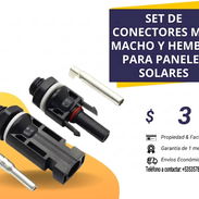 SET DE CONECTORES MC4 MACHO Y HEMBRA PARA PANELES SOLARES - Img 56597393