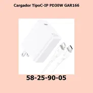 Cargador TipoC-IP PD30W GAR166 - Img 55728595