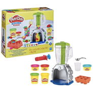 Hasbro Play-Doh Kitchen Creations Swirlin Smoothies Blender Playset 5 Cans 198 g 7 oz - Img 58163830