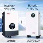 KIT SOLAR DE 12 KW MUST INVERSOR HÍBRIDO MUST PARA LA 110/220 V BATERÍA MUST DE 15 KW - Img 56863198