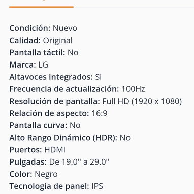 Monitor LG 25" LED FHD 100Hz (Modelo: 25MS550-B.AUS) ⚫ Negro 🔶 $190 - 7/7