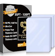 200 fundas para tarjetas intercambiables (2.835 x 3.622 in), fundas de plástico suave para tarjetas de MTG, Yugioh, tarj - Img 45845590