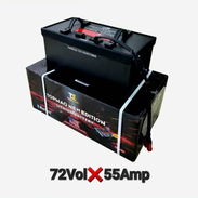 Baterías de litio negra para motos electricas nuevas en su caja 72 V 55 AH TOPMAQ - Img 55333483