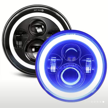 Pantallas led 7 pulgadas para auto ojo de ángel. Focos delanteros. Faros delanteros. Luces led blancas. - Img 120881017