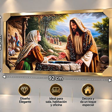 🖼️ Cuadros decorativos con marco dorado 👑 Varios modelos y tamaños ✨ - 3/10