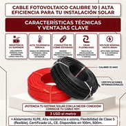 cable fotovoltaico calibre 10, 3 USD /metro - Img 55832759
