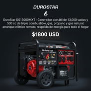 PLANTA ELÉCTRICA TRI-FUEL DUROSTAR DE 13000 WATTS - Img 56633128