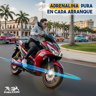 MOTO ELECTRICA MARCA ALCON — ALTA POTENCIA - 4/5