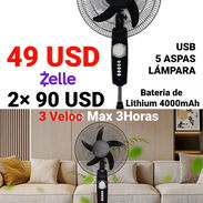 Ventilador recargable de pedestal envío gratis a algunas zonas - Img 53740982