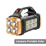 Linterna LED Solar y Recargable USB con Batería Externa de 1500 mAh | Multifunción 500 Lúmenes - Img 57659901