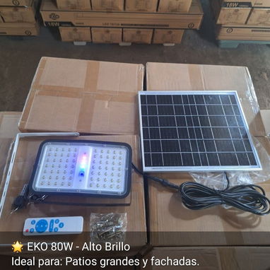Reflectores Solares EKO iluminaria con panel Solar de 40w 80w y 120w - Img 117934060