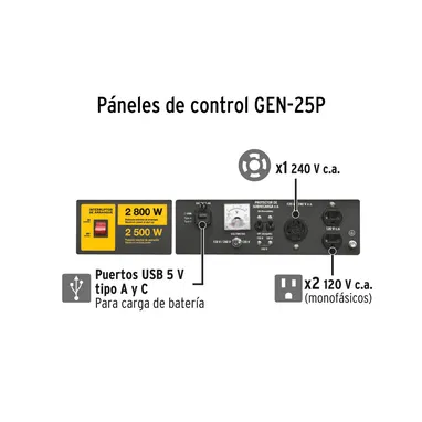 Planta Eléctrica Pretul 2800W/2500W, 110V y 220V Nueva en su caja, con sello de fabrica - Img 119186973