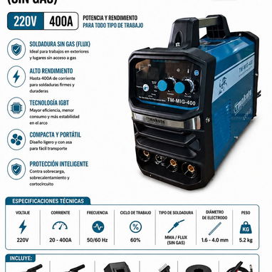 Plantas de soldar inverter portátiles, plasma, consumibles, antorchas - Img 120448722