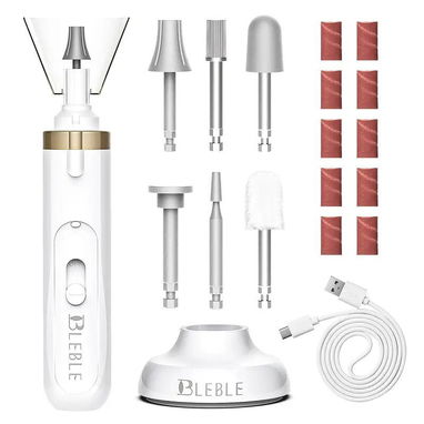Juego profesional de taladro eléctrico para uñas – Recargable por USB (Blanco) | Accesorios |... | videojuegoshabana.com - Img 124216093