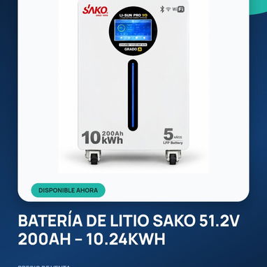 Baterías para inversores y sistemas solares: Sako 10kWh y 15kWh, Must 10kWh.  Somos Mipyme, radicamos en Playa - 3/3