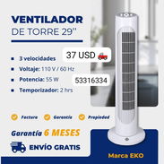 Ventilador de Torre 29" Marca EKO - Img 56502979