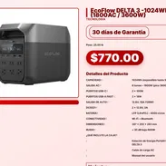 EcoFlow DELTA 3 -1024Wh (1800AC / 3600W) . - Img 57556871