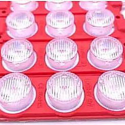 CÁPSULA LED COLOR ROJO DE ALTA INTENSIDAD . 12 V - 2/4
