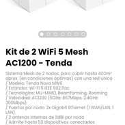 Kit de 2 WiFi 5 Mesh AC1200 - Tenda. Modelo: Tenda Nova MW6 - Img 56529544