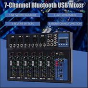 /Sonido/Equipos de Audio/Mixer/🎚️ Consola Mezcladora CeRaBuRET 7 Canales 🎤 Bluetooth + USB + 48V - Img 57916993