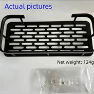Estante de baño de plástico espacial de 11.81 pulgadas, montaje adhesivo sin taladro - Img 54389612