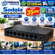 Switch Sodola de 8 Puertos a Gigabit (Metálico) nuevas en caja!!! - Img 56705589