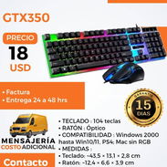 Teclado con cable y Mouse GTX 350 - Img 56751330