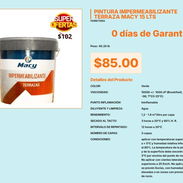 Pintura Macy 15L Impermeable para Terrazas VPT#-0533 - Img 55676945