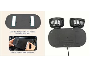 ⭕️ Ventilador Carro Ventilador USB Auto NUEVO ✅ Ventilador Carros Aire Acondicionado Carro Gama Alta - Img 57166158