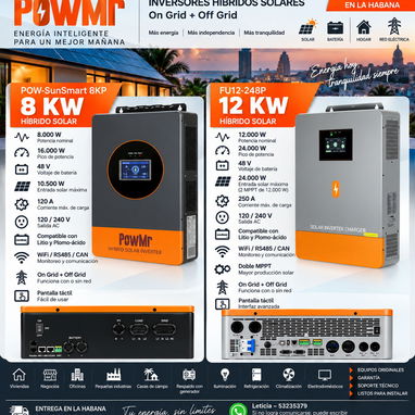 inversores PowMr 8kw y 12 Kw   split phase 110/220 - 2/5