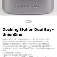 Docking Station Dual Bay-UnionSine. Sirve para discos (HDD) y (SSD), así como discos de 2.5" y 3.5" - Img 55078702
