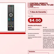 CONTROL REMOTO UNIVERSAL PARA TV LED / LCD . - Img 57556436
