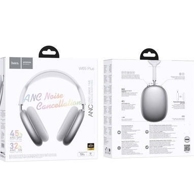 Audífonos Hoco W65 Plus Happy. Auriculares Cascos inalámbricos Bluetooth 🌐 Color Plata - Img 125936023