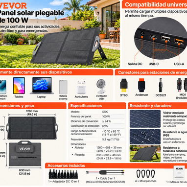 Paneles solares flexibles y plegables - 3/4