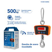 Pesa Digital de Gancho HADAWAY 500kg – ¡Ideal para Cargas Pesadas! Envío disponible - 58504201 - Img 57483291