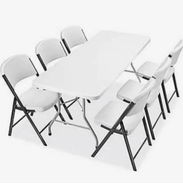 📢 Mesas plegables rectangular con (6 pies) 180 cm portátiles. Importadas - Img 56243848
