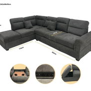 🔷 Sofá Grande en L , $1450 usd ❗ Medidas en las Fotos 💥 - Img 58337535