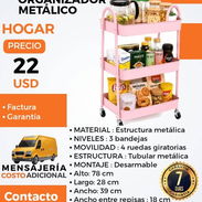 CARRITO ORGANIZADOR METALICO - Img 55604446
