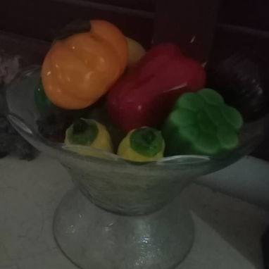 Se vende centro de mesa con frutas de cristal - 3/3
