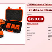 TIJERA DE HOJALATERO SIN CEPILLO 21V . - Img 56933828