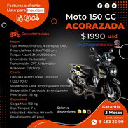 💲COMODIDAD A BUEN PRECIO 💲 MOTO ACORAZADA 150CC ACTA PARA INSCRIBIR CON FACTURA Y GARANTÍA. TLF 54833699 - Img 54140871