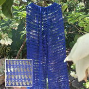 Pantalón tejido a crochet hilo algodón talla XL - Img 56321034