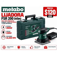 Lijadora orbital cuadrada marca Metabo 220v 200w 26000rpm - Img 57943570