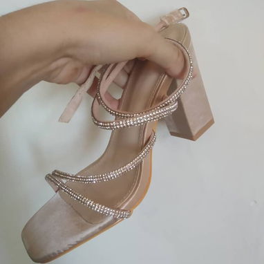 ✨ Sandalias elegantes con brillantes – Modelo de primera calidad ✨ - Img 122614320